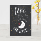 Carte Amour de Lune (Fleur jaune)