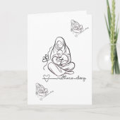 Carte Amour de maman Beau design (Devant)