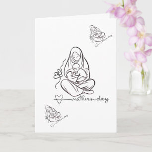 Carte Amour de maman Beau design