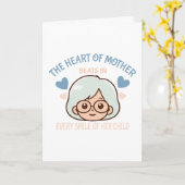 Carte amour de mère sincère - jour de la mère (Fleur jaune)