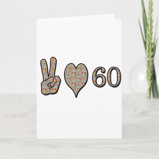 Carte Amour de paix 60 (Devant)