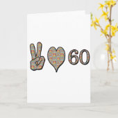 Carte Amour de paix 60 (Fleur jaune)