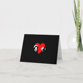 Carte Amour de Panda