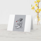 Carte Amour de peinture (Fleur jaune)