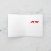 Carte Amour de pingouin pour la Saint-Valentin  (Intérieur)