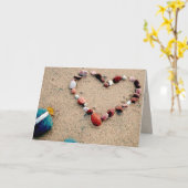 Carte Amour de plage (Fleur jaune)