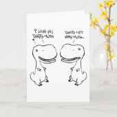 Carte Amour de T-rex (Fleur jaune)