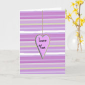 Carte Amour de toi tellement jolie aquarelle violette (Fleur jaune)