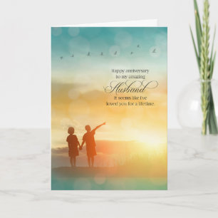 Carte Amour de vie du mari Anniversaire Mariage