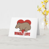 Carte Amour de wombat (Fleur jaune)