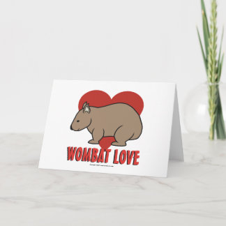Carte Amour de wombat