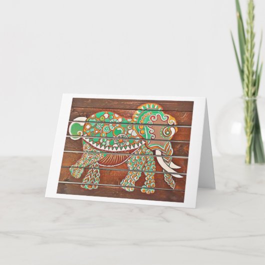 Carte Amour d'éléphant (Devant)