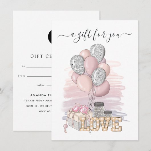 Carte Amour d'entreprise (Devant / Derrière)