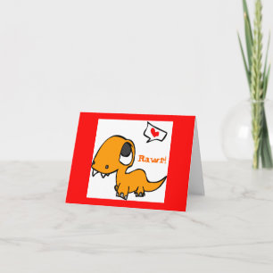Carte amour dinosaure