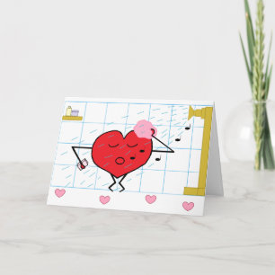 Carte Amour douche :