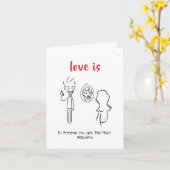 Carte Amour drôle (Fleur jaune)