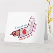 Carte Amour drôle de la Saint-Valentin Pun Lovecore Esth (Fleur jaune)