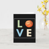 Carte Amour du basket-ball (Fleur jaune)