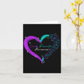 Carte Amour du coeur Dragonfly Prévention du suicide Sen (Fleur jaune)