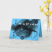 Carte Amour du DJ (Fleur jaune)