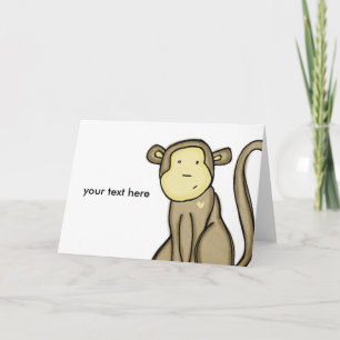 Carte amour du singe