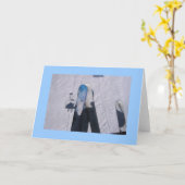 Carte amour du ski (Fleur jaune)