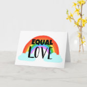 Carte Amour égal (Fleur jaune)