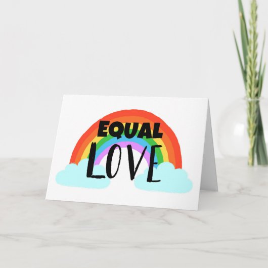 Carte Amour égal (Devant)