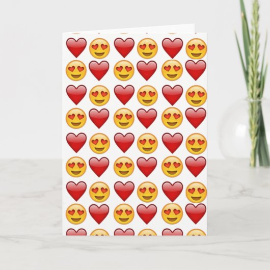 Carte amour émoji (Devant)