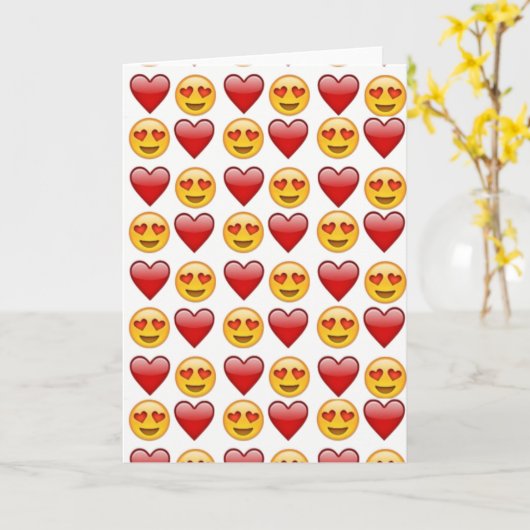 Carte amour émoji (Fleur jaune)