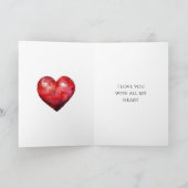 Carte Amour en Montgolfière (Intérieur)