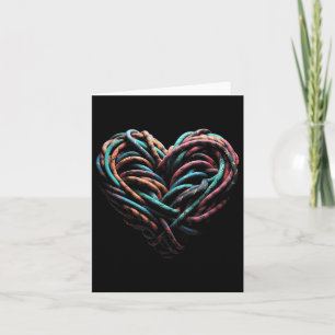 Carte Amour Escalade Montagne Grimpeur de Roche Cœur