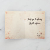 Carte Amour et aventure Couple Artistique Silhouette (Intérieur)