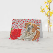 Carte Amour et baisers (Fleur jaune)