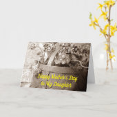 CARTE AMOUR ET FIERTÉ POUR VOTRE FILLE LE JOUR DE LA MÈR (Fleur jaune)