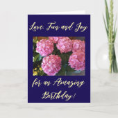 Carte Amour et Floral, Anniversaire (Devant)