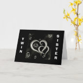 CARTE AMOUR ET HEUREUSE NAISSANCE (Fleur jaune)