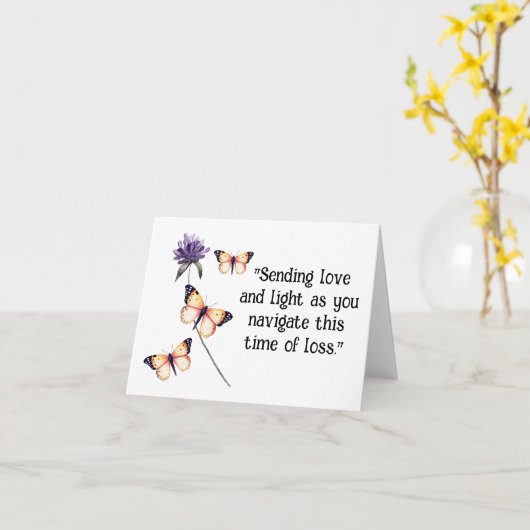 Carte Amour et lumière (Fleur jaune)