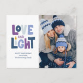 Carte "Amour et Lumière" Happy Hanoukka Photo Holi (Devant)