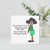 Carte Amour et mariage Humour (Debout devant)