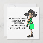 Carte Amour et mariage Humour (Devant)