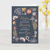 Carte Amour et romance Botanique Message sentimental (Fleur jaune)