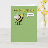 Carte Amour et romance de Just Bee Cuss (Fleur jaune)