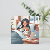 Carte Amour et soutien pour quelqu'un atteint d'une mala (Debout devant)