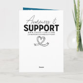 Carte Amour et soutien pour quelqu'un souffrant d'une ma (Dos)