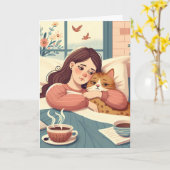 Carte Amour et soutien pour quelqu'un souffrant d'une ma (Fleur jaune)