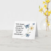 Carte Amour et souvenir (Fleur jaune)