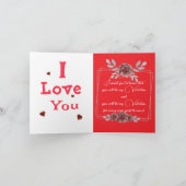 Carte Amour éternel (Intérieur)