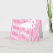 Carte Amour Flamant rose (Dos)