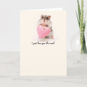 Carte amour hamster